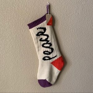 Gap Peace Christmas Stocking